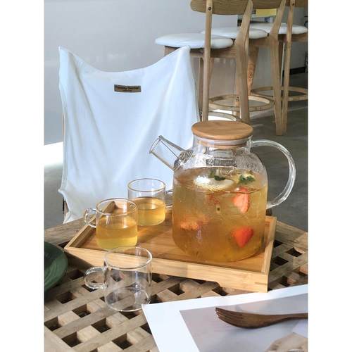 耐热高温大容量冷凉水壶套装玻璃泡水果茶煮茶器家用烧水壶防爆瓶