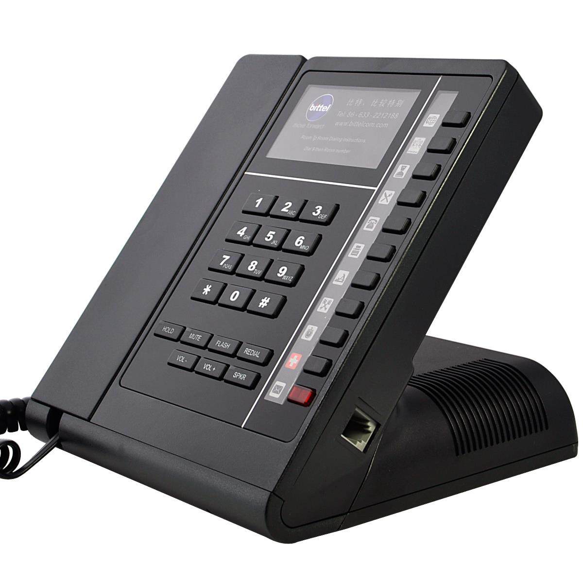 比特bittel酒店客房专用电话机音响多媒体播放器商务办公固话座机