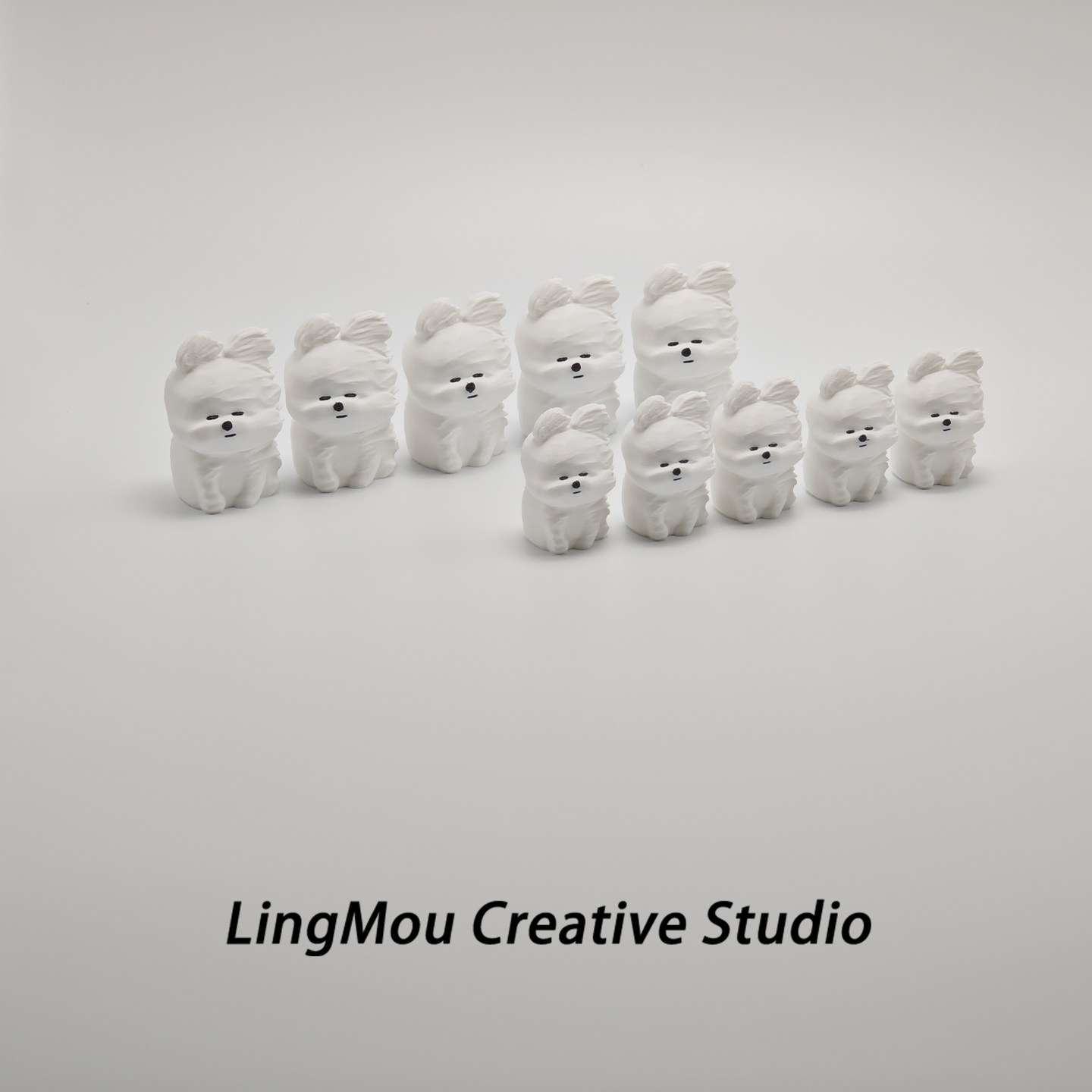 潦草小狗风吹小狗3D打印摆件挂饰新年礼物生日礼物跨年礼物送女友