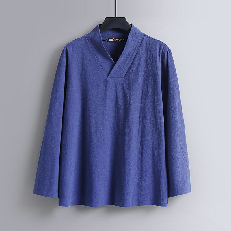 汉服新式道服打底衫禅修服中国风仙气F道服唐装居士服大码道服内