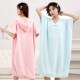 可穿浴巾女家用比纯棉吸水大人一体式 游.泳洗澡浴 浴裙成人斗篷式