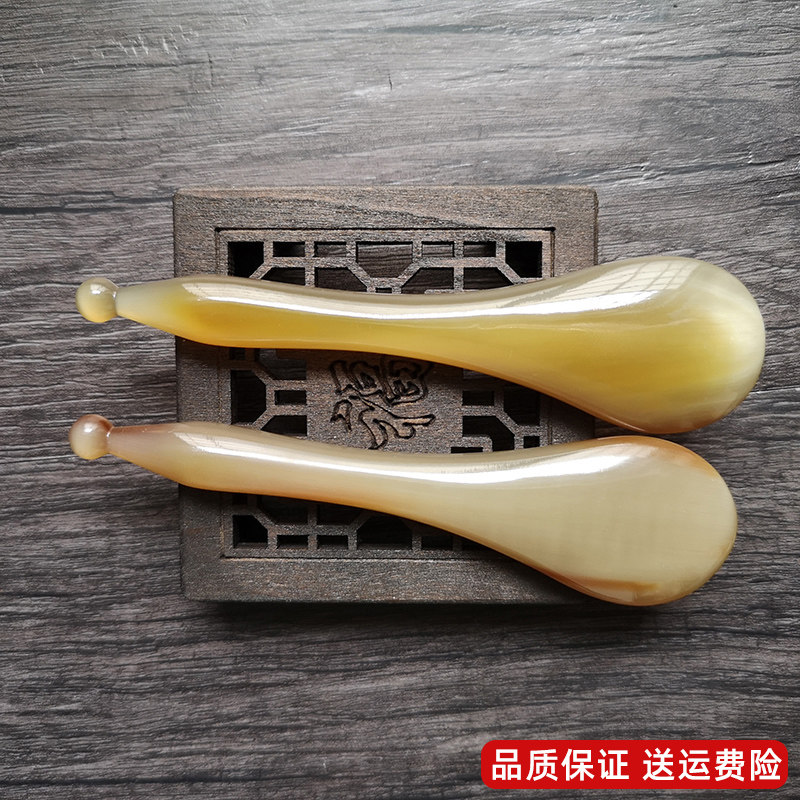 牛角拨筋b棒女脸部美容棒面部板刮痧点穴眼部按摩棒专用眼袋拔筋