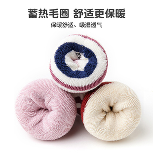 秋冬毛圈袜儿童袜子女童无骨款宝宝潮冬季加U厚加绒袜筒加长