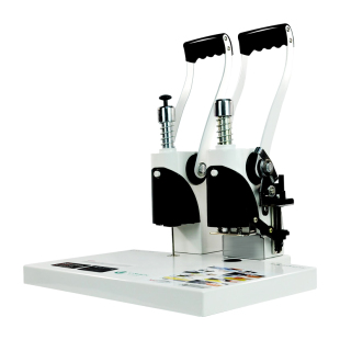 优玛仕会计手动胶装 U订机凭证打孔机 机小型热熔铆管财务票据装