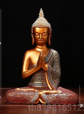 高档东南亚风摆情泰国特色释佛迦牟尼卧佛像泰式餐厅关装饰品车载