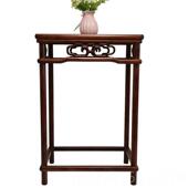 高档实木边桌中式 沙发边清古典榆木置物架茶几明卯榫设子计艺几术