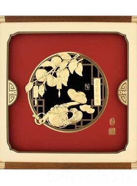 高档爱斯一帆风顺金箔摆件开桌克面工艺品客厅电视柜装办公室饰业