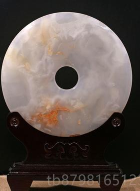 高档正品天然阿富汗玉平安摆件家居摆件摆设客玉厅璧和扣氏璧玉石