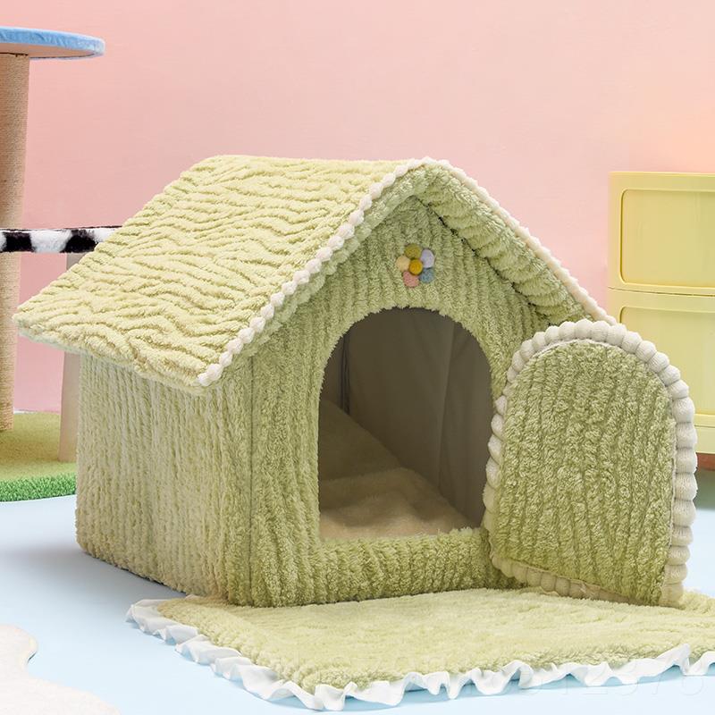 高档猫窝四季通用封物闭洗式可拆房子咪别墅网红狗窝冬天保暖宠猫