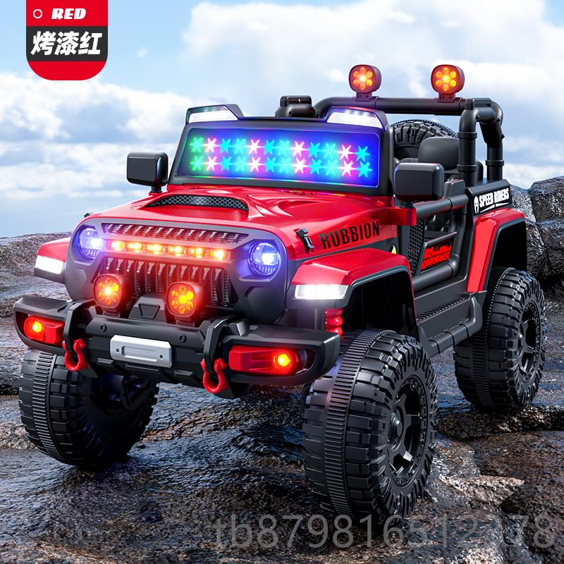高档车儿童电动四轮可遥控可坐大人越宝野汽车玩具男小孩婴女儿宝