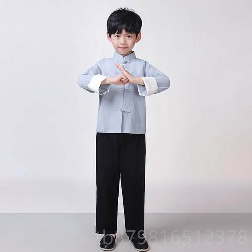 高档民国风女童演装出服装学生装夏儿季童合表演套小女孩复唱古风