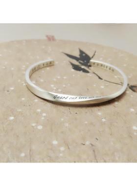 高档乌刻字99纯莫比斯情侣手镯一对送男女朋友闺蜜生日情9人节礼