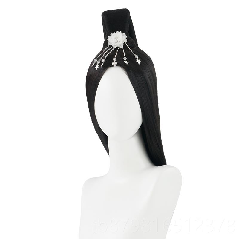 高档汉服发魏晋发风襦裙整中顶全头套假分黑长直少女cos古装造型