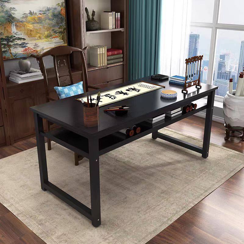 书法桌子长条桌绘画桌培训桌双层电脑桌家用长方形书桌写字桌