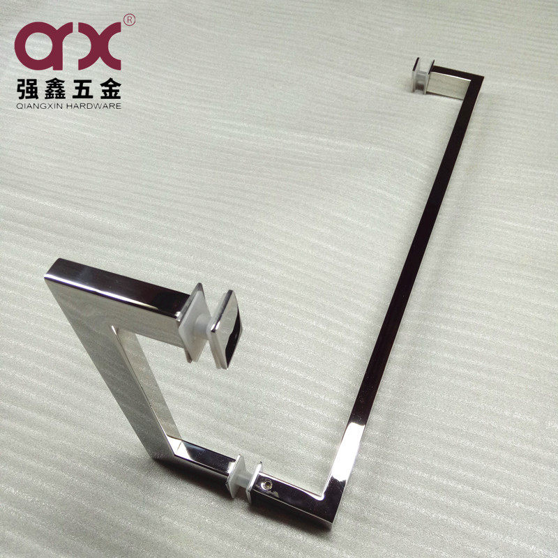 现代简约304不锈钢门拉手 加厚方管沐浴房玻璃门把手厂家直供