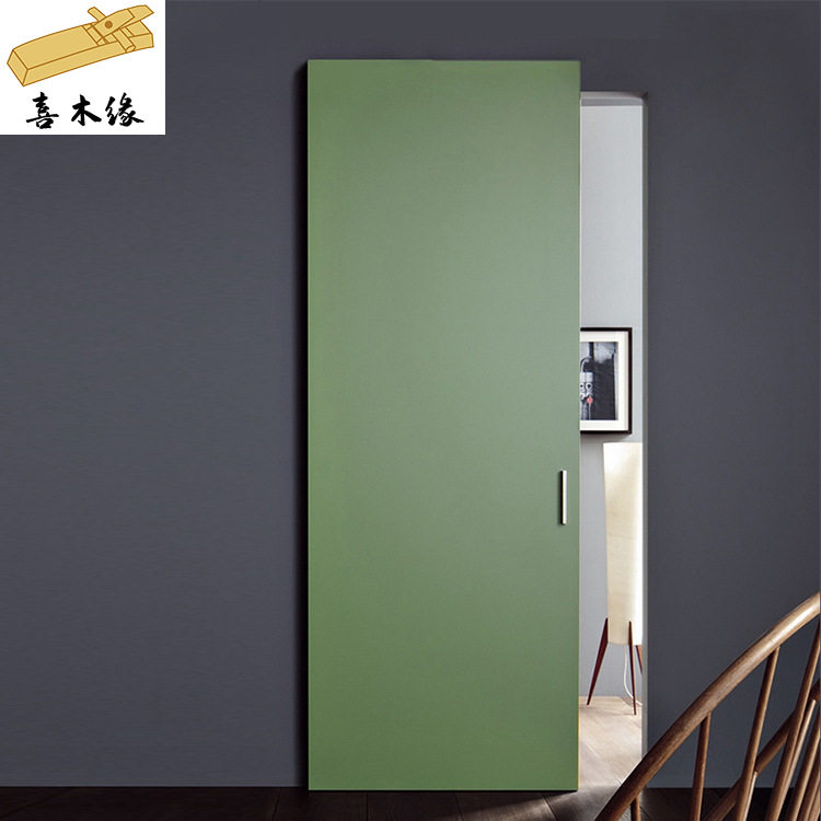 无轨道推拉门隐形幽灵门卫生间门木门室内门厨房卫生间门可订