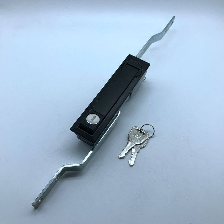MS731-1生久黑色连杆锁，电柜门锁，工业配电箱门锁，机箱机柜锁