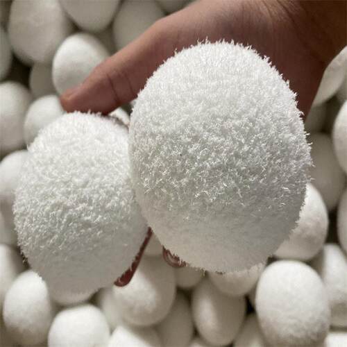游泳池过滤用纤维球滤料 中粮油厂油水过滤用海绵球滤料 纤维滤料
