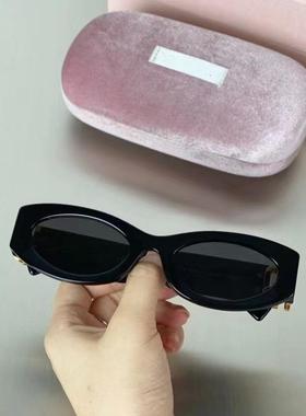 2024新款缪家墨镜女时尚板材太阳眼镜猫眼金属扁长形11