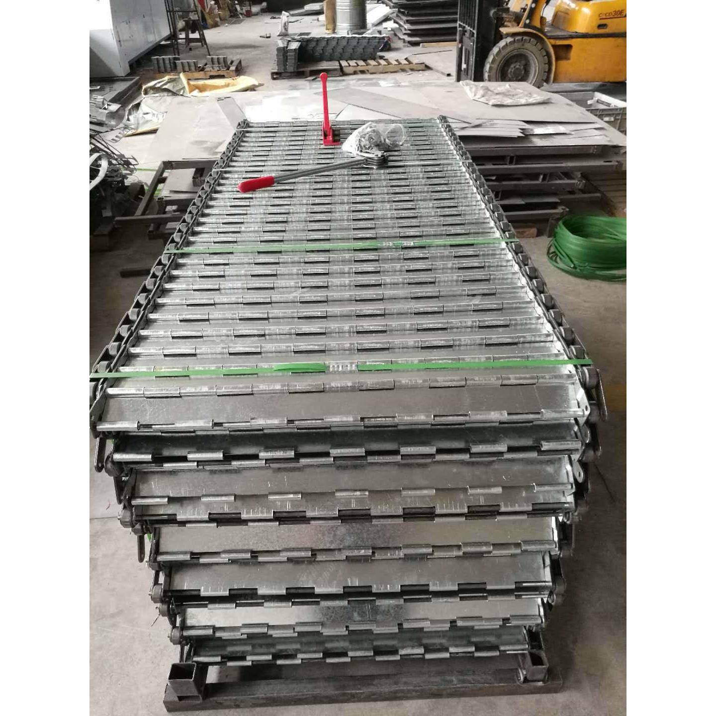 厂家供应输送链板裙边式链板镀锌链板及不锈钢输送机链板板链