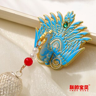 明十三陵博物馆大明风华灯笼冰箱贴金属凤冠文创饰品礼物六龙三凤