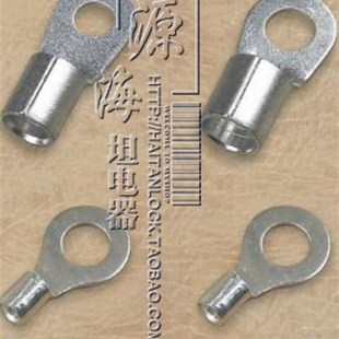 紫铜焊口铜端子鼻子 圆形裸接线端子 OT圆型接线鼻线耳 RNB5.5