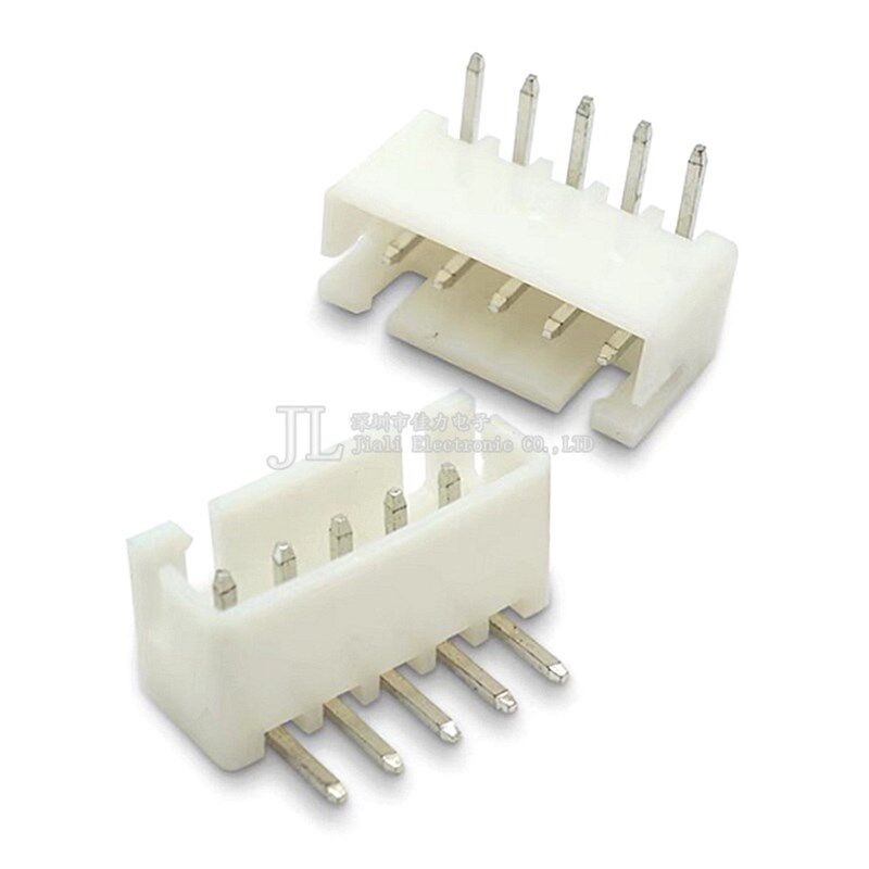 XH2.54 接插件弯针座  2/3/4/5/6/8-12P连接器 间距2.54mm 1000个