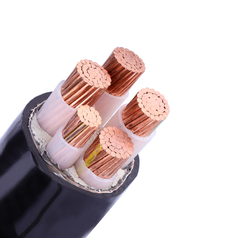 铜芯电缆YJV22 50 70 95 120平方3 4 5芯 +1+2地埋阻燃铠装国标线