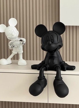 米奇坐姿摆件客厅电视柜酒柜玄关家居小众高级感设计师搭配装饰品