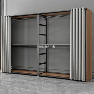 挂衣架衣帽架卧室组合衣橱加厚加粗多功能简易组装 金属衣柜不包安