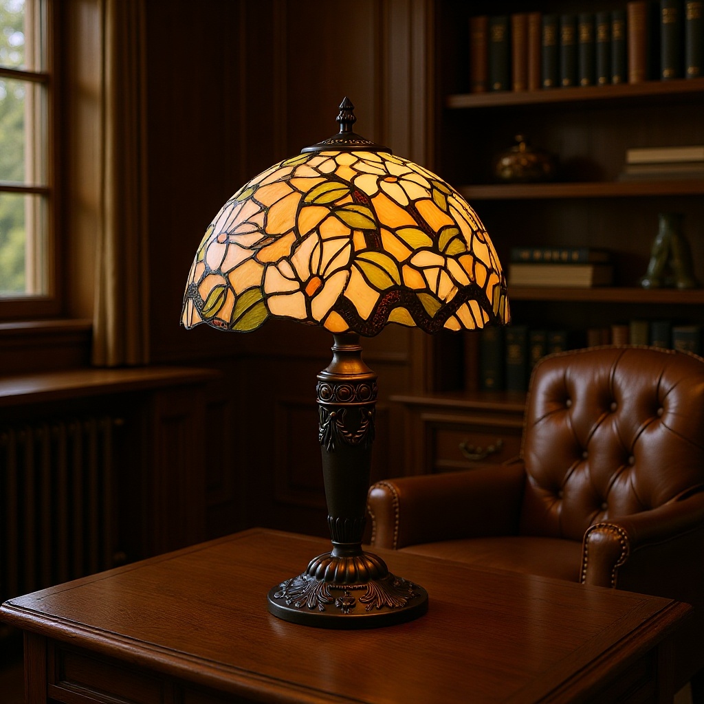 厂家直供欧式复古温馨卧室床头台灯客厅书房吧台荷花创意灯具