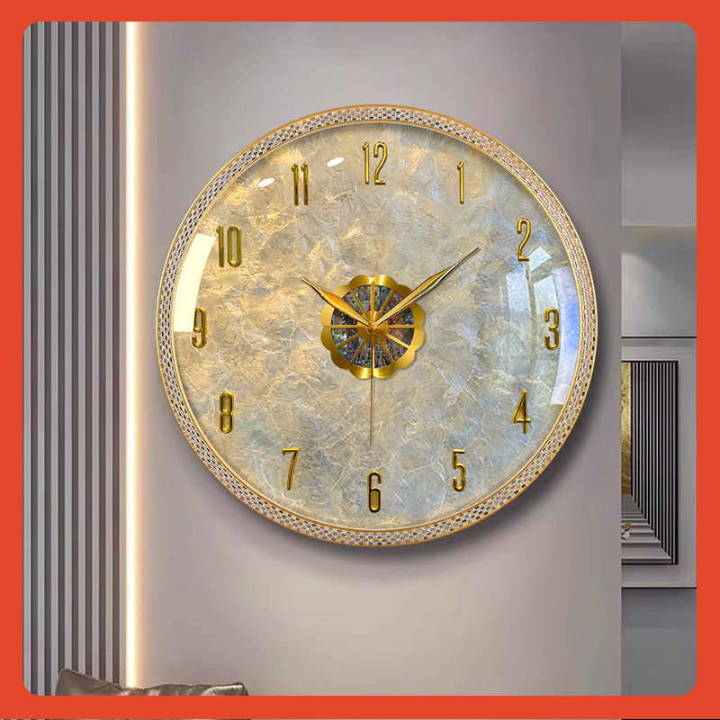 ?轻奢贝壳挂钟2024新款挂表客厅家用钟表现代简约网红大气挂墙,模玩/动漫/周边/娃圈三坑/桌游,文化/体育周边,淘宝优惠券,粉丝福利购,淘宝优惠卷