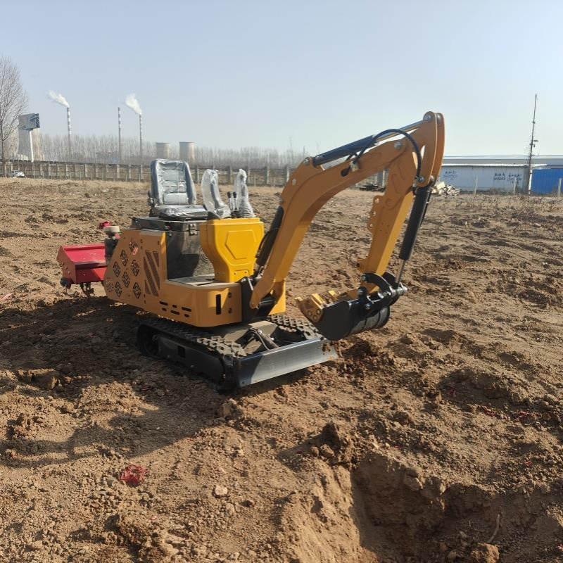 小型履带式挖掘带旋耕一体机  全新农用家用挖沟旋耕机多功能钩机