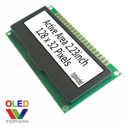 2.23英寸oled液晶显示模块白色光TW28320230A点阵屏白底黑字高亮