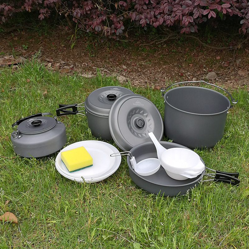 柯曼户外7-8人露营野营炊具野外烧水壶泡茶便携式套锅野炊装备,模玩/动漫/周边/娃圈三坑/桌游,文化/体育周边,淘宝优惠券,粉丝福利购,淘宝优惠卷