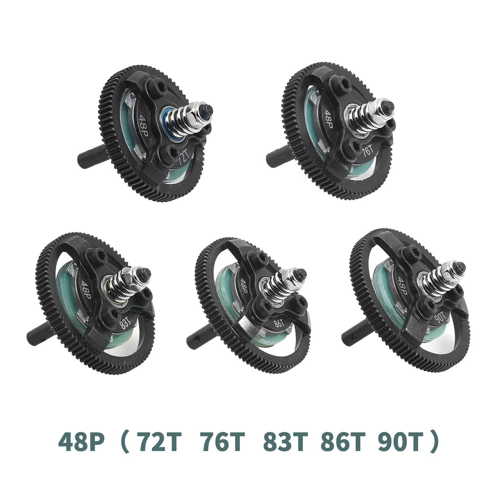 1/10 TRAXXAS SLASH 2WD 波箱齿轮 48P总成=72T+76T+83T+86T+90T