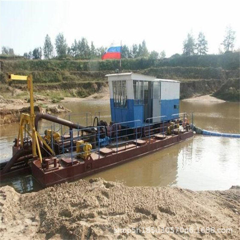 远程疏浚清淤船拼装式河底抽沙泵大型疏浚挖泥船水道清淤船舶操作