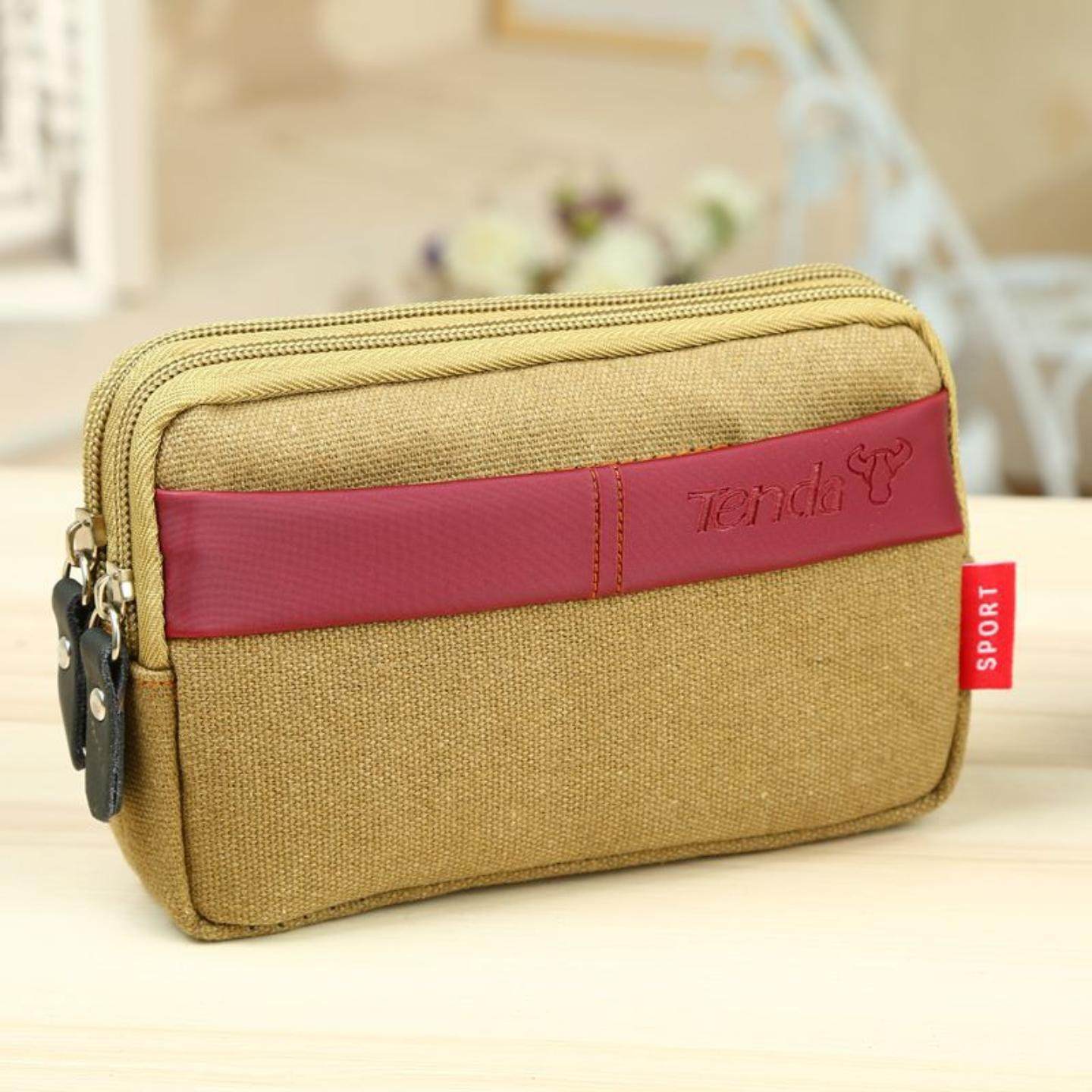 22新款帆布手包男包手拿包手抓包大容量潮韩版男式耐磨牛津布钱包