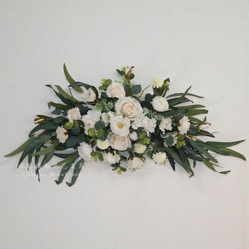 仿真花复古花艺假花壁挂花环挂件装饰墙面拍照摄影道具布景摆件