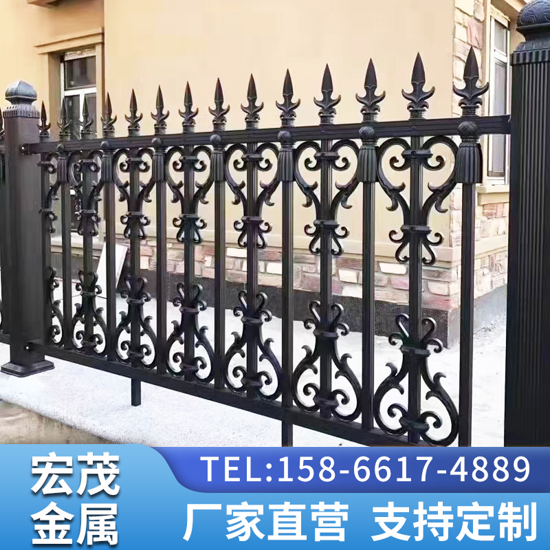 户外铝合金别墅庭院围栏铝艺围墙护栏阳台隔离栏杆家用院花园栅栏