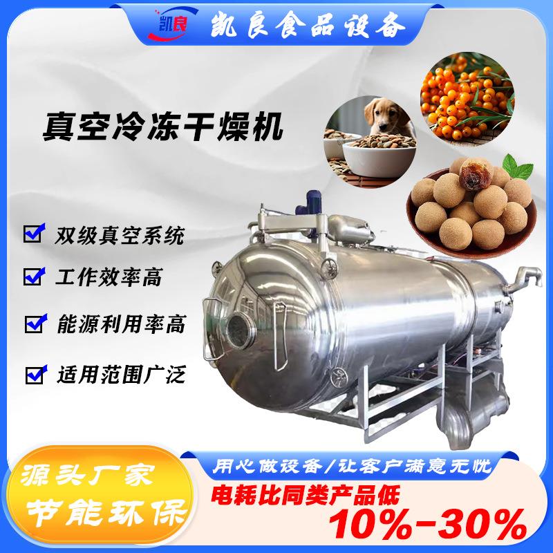 大型猫狗宠物零食冻干机豆腐沙棘果桂圆真空冷冻干燥机果蔬冻干