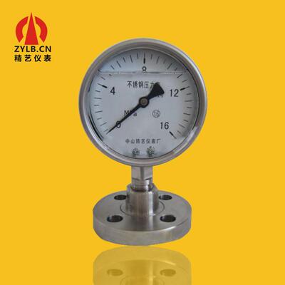 供应不锈钢压力表隔膜压力表耐震压力表YMNL-10016MPa25MPa