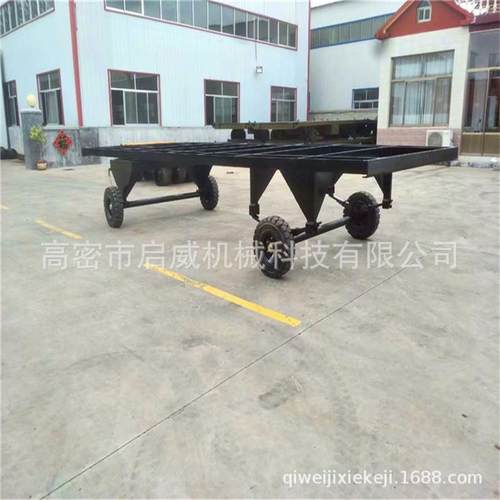 5吨高平台框架拖车货源供应小吃车底盘拖车框架拖车厂家供应