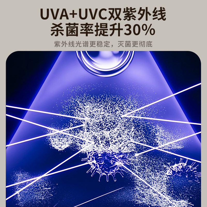 spedu紫外线奶瓶消毒器带烘干二合一婴儿用消毒柜宝宝专用大容量B