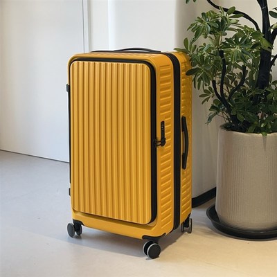 纯PC侧开盖行李箱扩展大容量28寸新款加厚拉杆箱26密码旅行箱男女