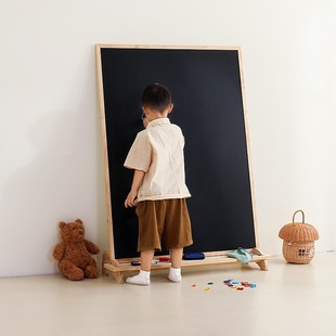 白板家用黑板可移动带滚轮水笔可擦写字教书宝宝涂鸦磁性儿童画板