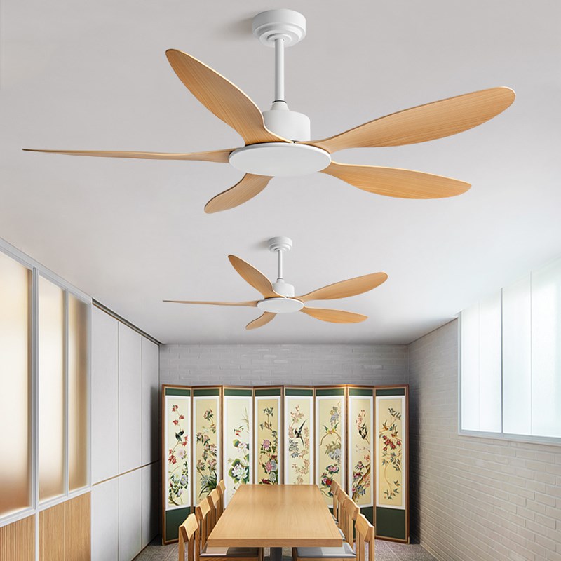 大风力吊扇餐厅静音工业变频遥控客厅家用简约复古无灯吊顶电风扇