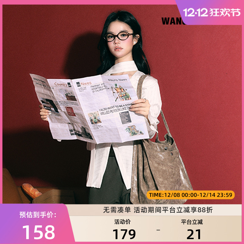 WANGXIAOBEN新款单肩包小迷糊单肩包女士大容量托特包CC2007409