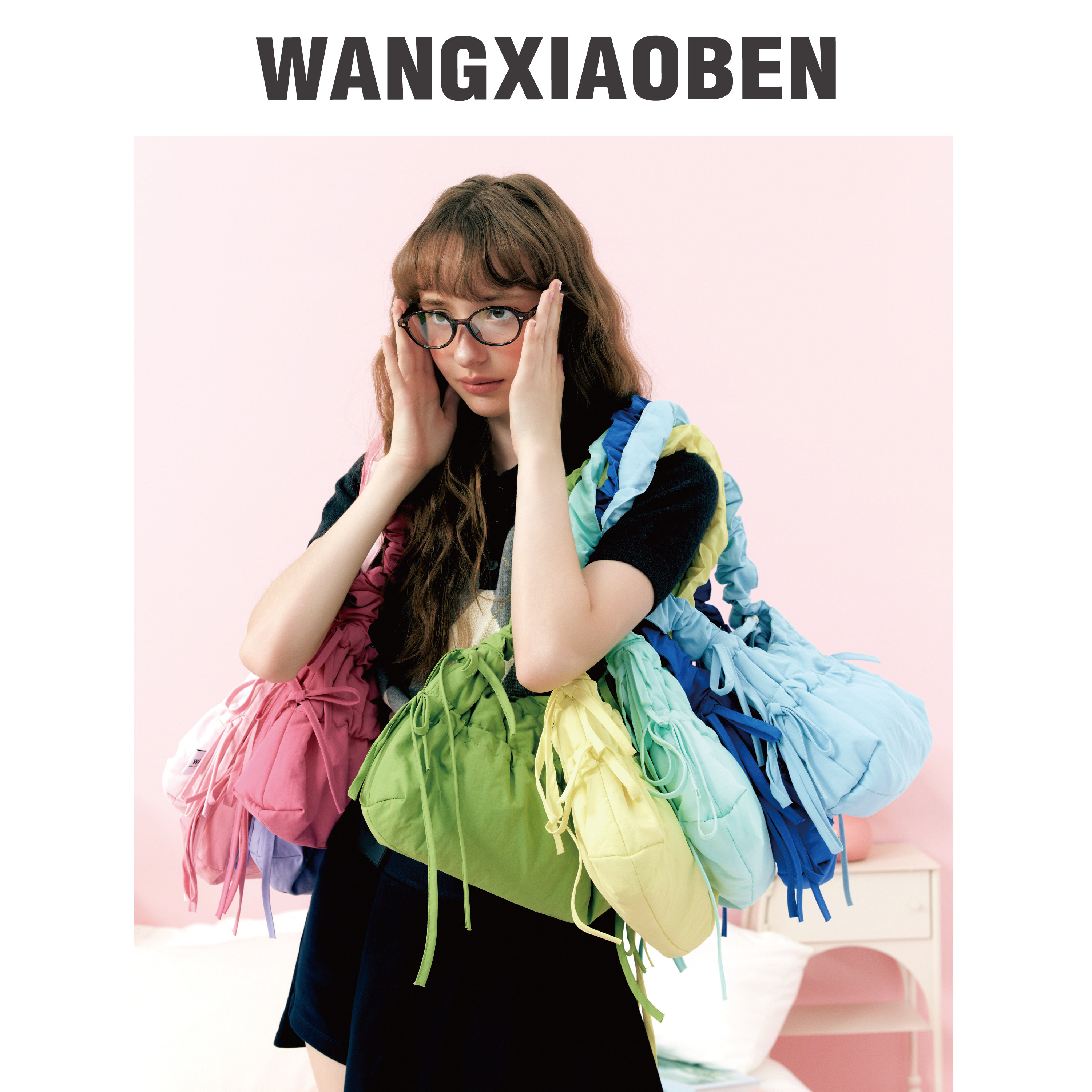 WANGXIAOBEN王小笨新款糖果多巴胺休闲百搭手提包单肩包CB2004505