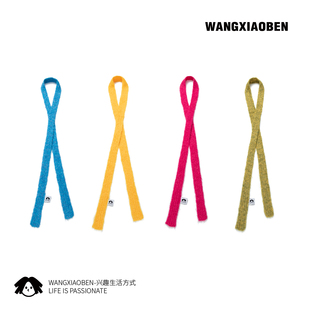 WANGXIAOBEN王小笨多巴胺造型萌哭色彩鲜亮材质软糯小腊肠围巾